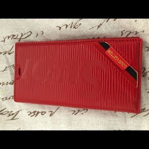 Red wallet phone case